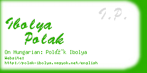 ibolya polak business card